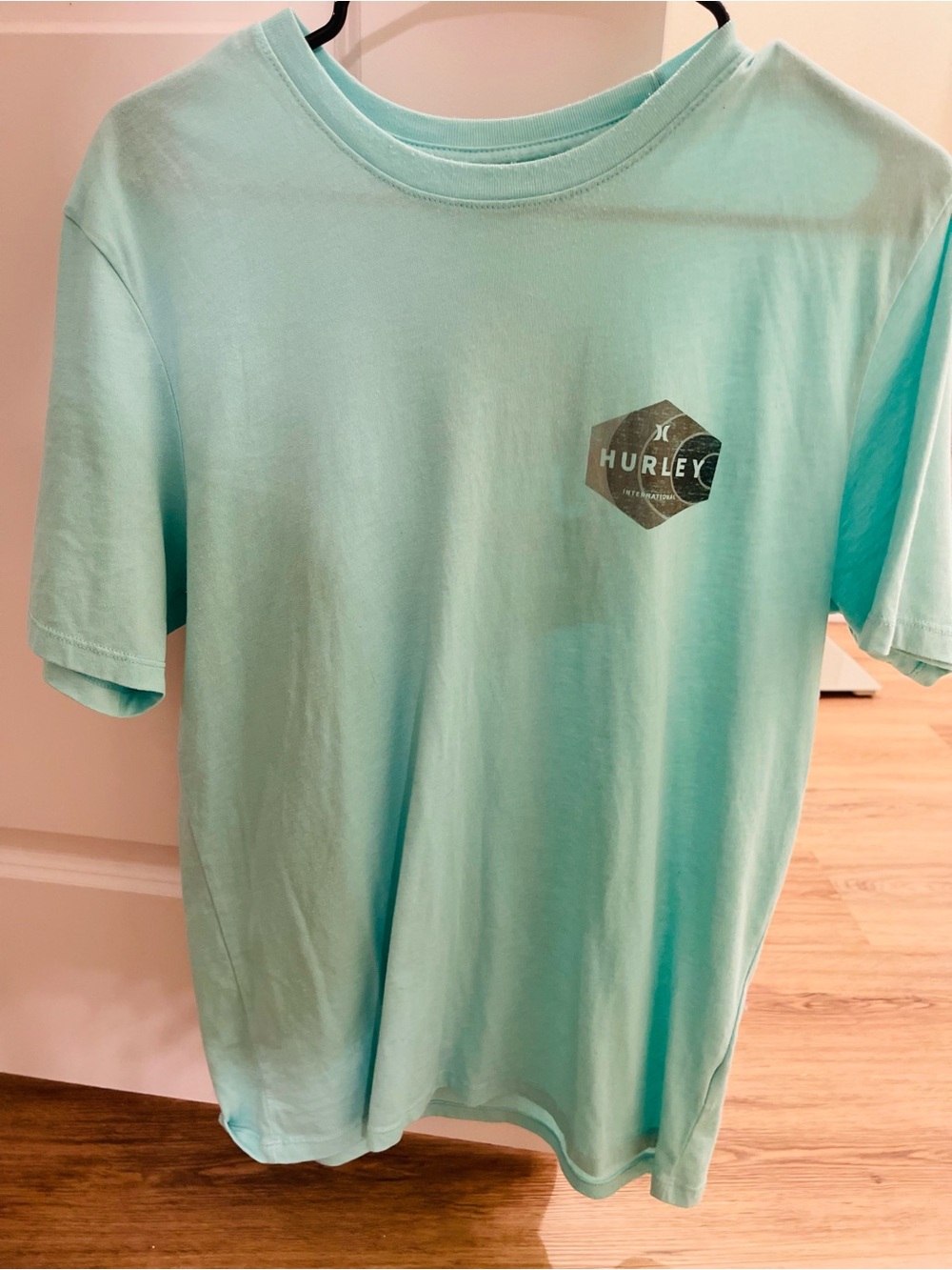 Hurley Men's Mint Green Short Sleeve Logo Tee